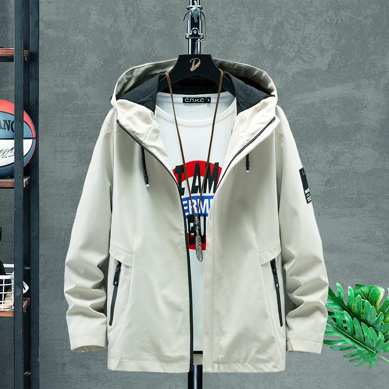 Мужская весенне-летняя тонкая секция бренда Tide, модная повседневная спортивная ветрозащитная одежда для пар с капюшоном
