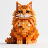 Cat Building Blocks Toy Figure Collectible DIY Model Display Compatible With ABS Plastic Bricks Set For Adults Kids Gift