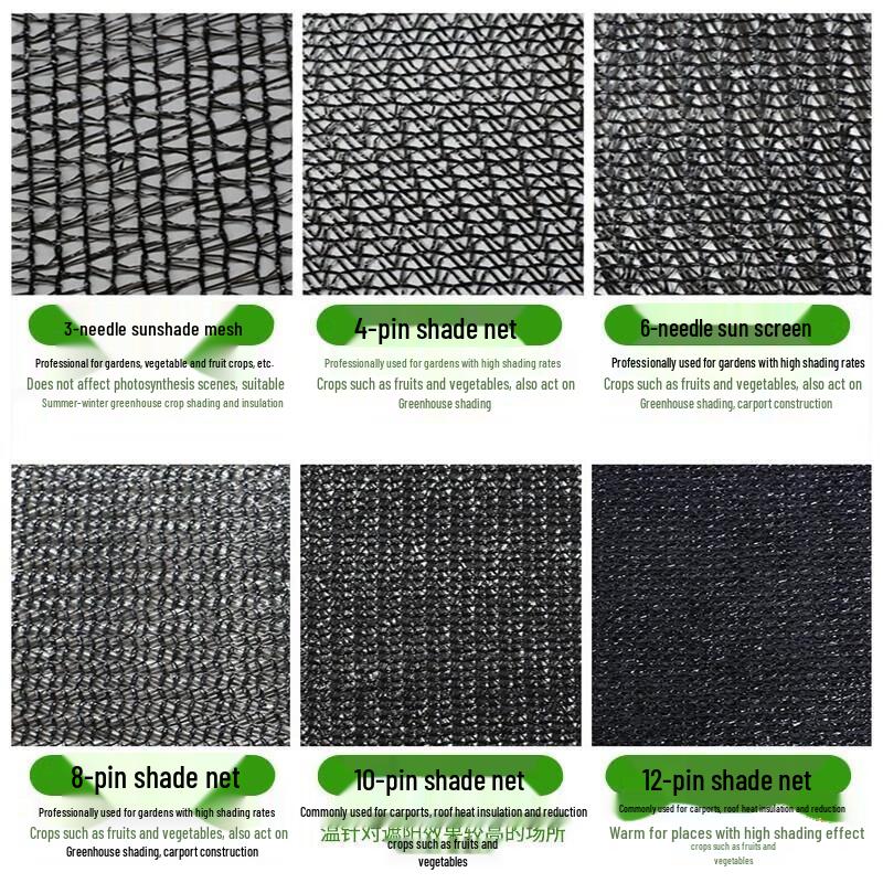 Aige Сверхпрочная черная солнцезащитная сетка