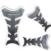Black Carbon Fishbone Shape Fiber Motorcycle Tank Pad Sticker Car Decoration