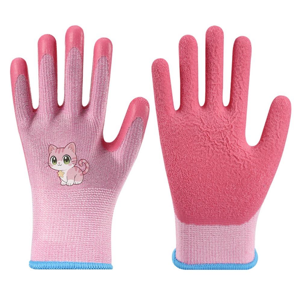 Waterproof Beach Gloves Non-Slip Cartoon Animal Pattern Gardening Gloves Breathable Puncture-resistant Safety Gloves