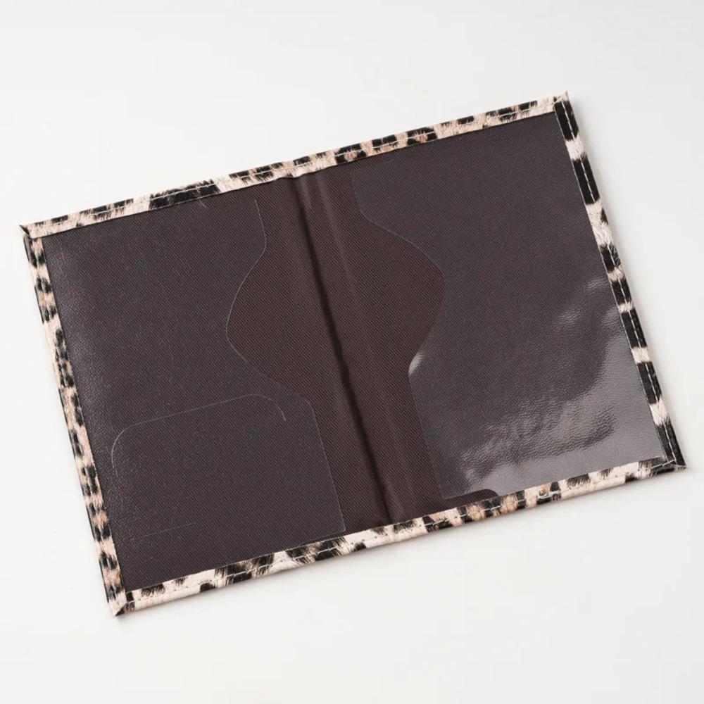 Чехол-держатель для паспорта из ПУ кожи с леопардовым принтом, Бирки для багажа, Защитная обложка для паспорта, Дорожные аксессуары для женщин и мужчин