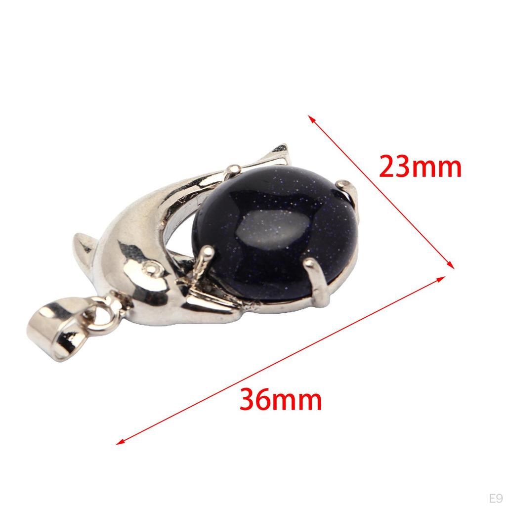 Dolphin Necklace Pendant Durable Keychain DIY Decoration Costume Jewelry Gifts for Party Valentine's