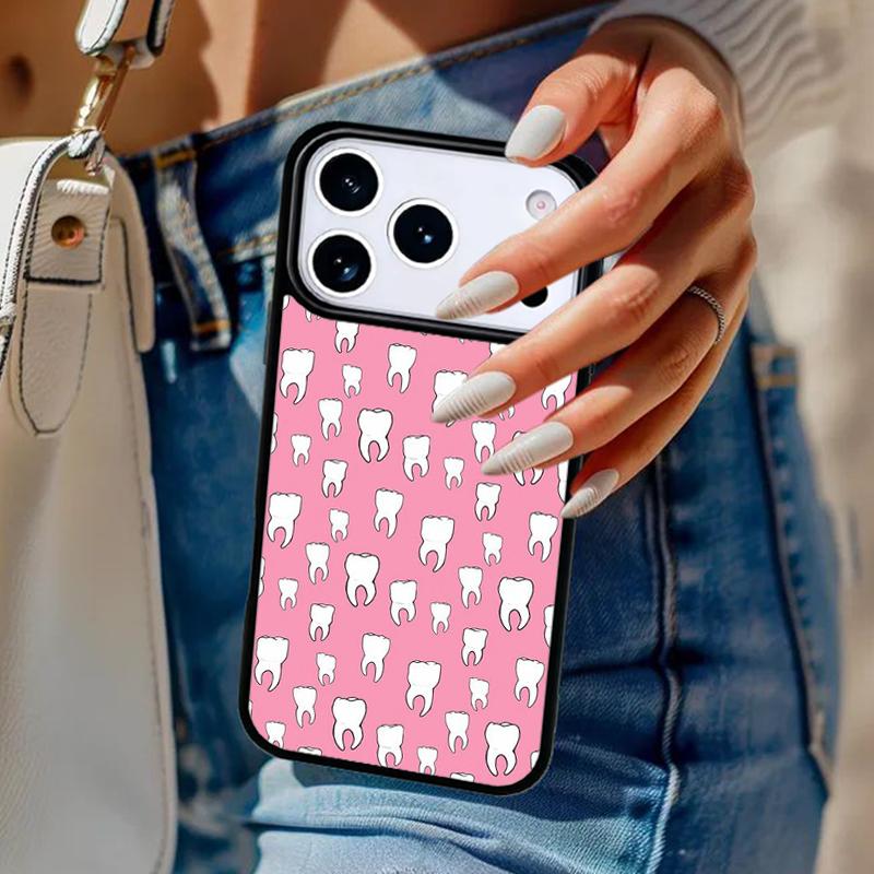 Чехол для телефона Стоматолог Зуб Стоматологический Гигиенист Для iPhone 17 Air 14 15 13 12 Max Чехол Для Apple 14 15 16 16e 11 Pro Max Plus