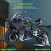 Модель мотоцикла Kawasaki Ninja H2R большого масштаба, литая, со звуковыми и световыми эффектами