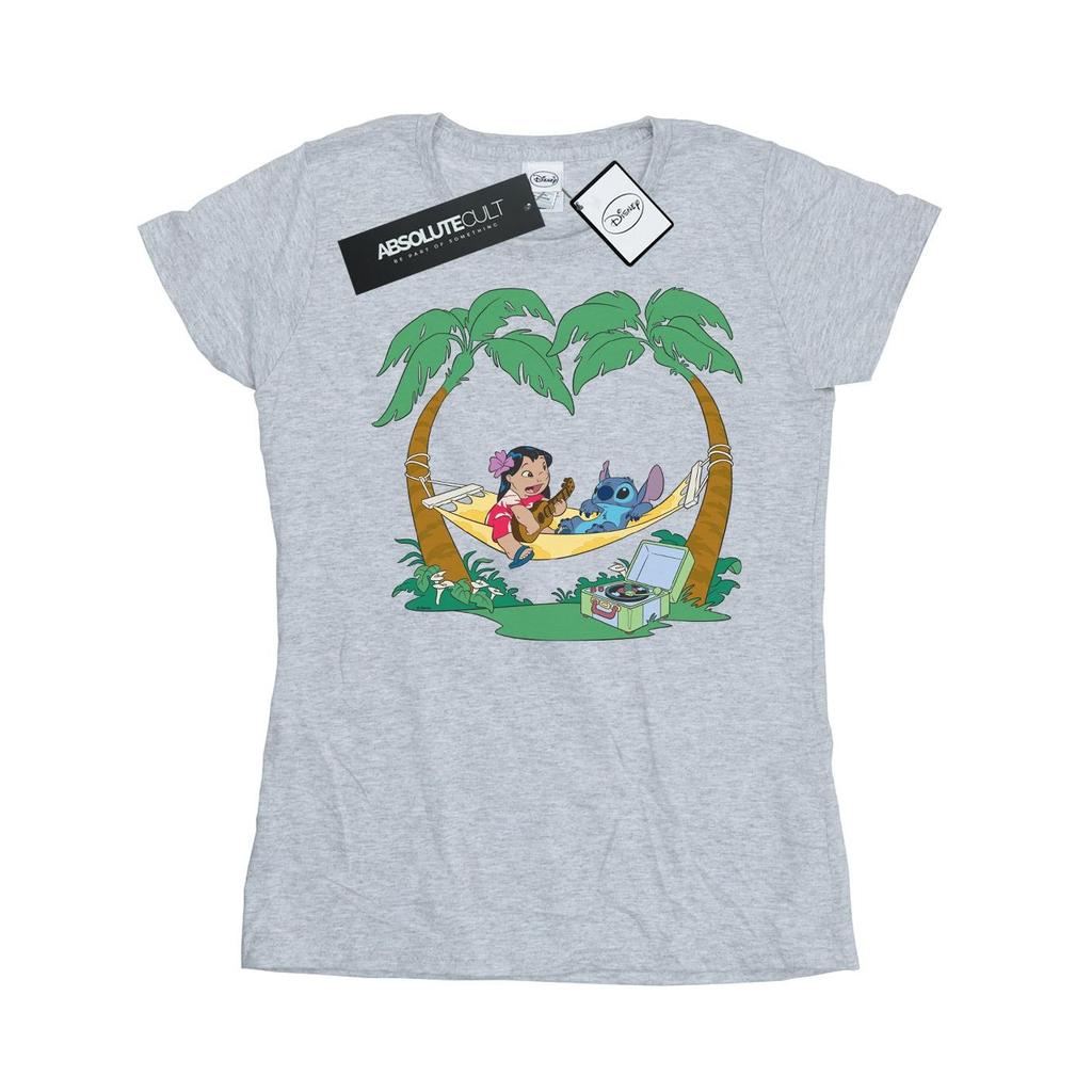 Disney Womens/Ladies Lilo And Stitch Play Some Music Cotton T-Shirt