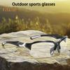 Bifocal Polarized Cycling Sunglasses UV Protection Anti-Glare Scratch Resistant Adjustable Earstems Safety Cord Outdoor Sports Goggles