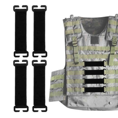 Patch Display Holder with 4 Soft Patch Strips, Portable Molle Attachment, Multifunctional Molle Patch Display Strip, Badge Backpack Molle System Acces
