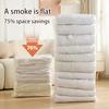 Компрессионный мешок для хранения, многоразовый мешок для экономии места для одежды, стеганого одеяла, мешок для хранения, прозрачный большой дорожный упаковочный мешок для гардероба