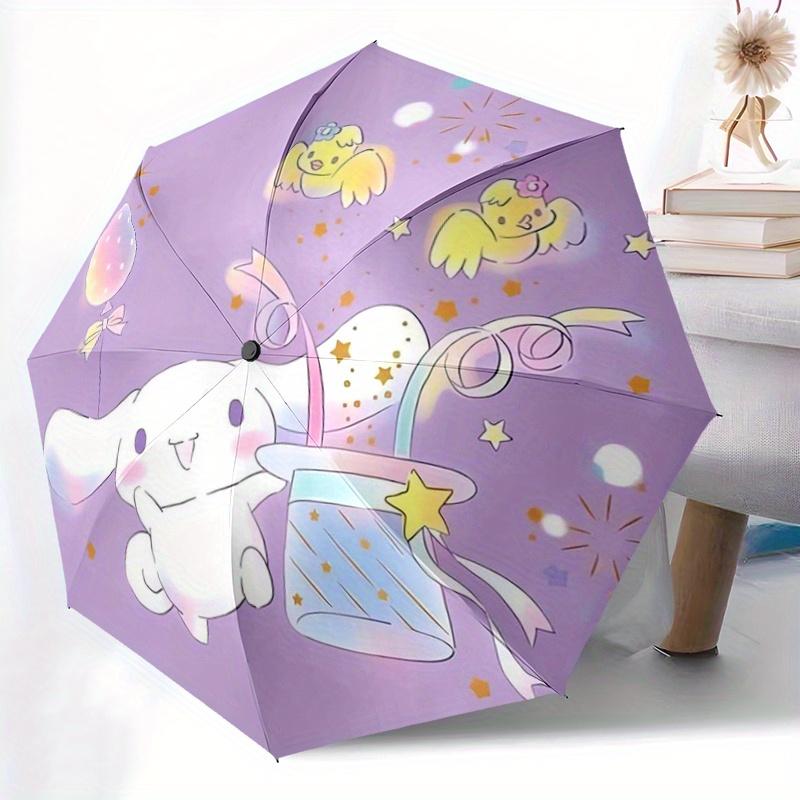 1pc Sanrio Magician Cinnamoroll Design Automatic Opening and Closing Umbrella - Small Umbrella Suitable for Various Occasions, Portable 3-Fold Small U