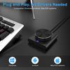 1-5 шт. USB-регулятор громкости Без потерь для ПК, ноутбука, динамика. Ручка-регулятор громкости. Цифровое управление с функцией отключения звука одной кнопкой.