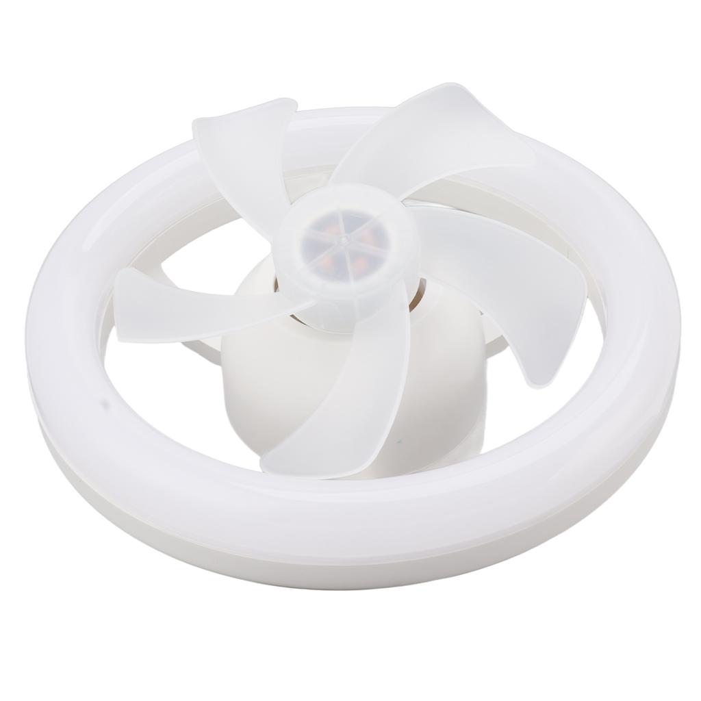 Ceiling Fan Light 360 Degree Rotate Dimmable E27 Adjustable LED Lamp 5 Blade 48W with Remote Control for Garage 85‑265V