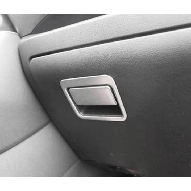 For Toyota RAV4 2019-2025 Silver Steel Co-Pilot Storage Box Handle Cover Trim