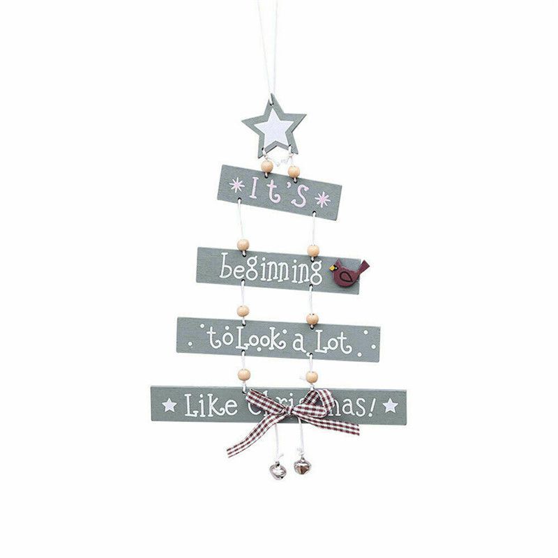 High Quality Christmas Wooden Pendant Decor For Stylish Living Room Accents