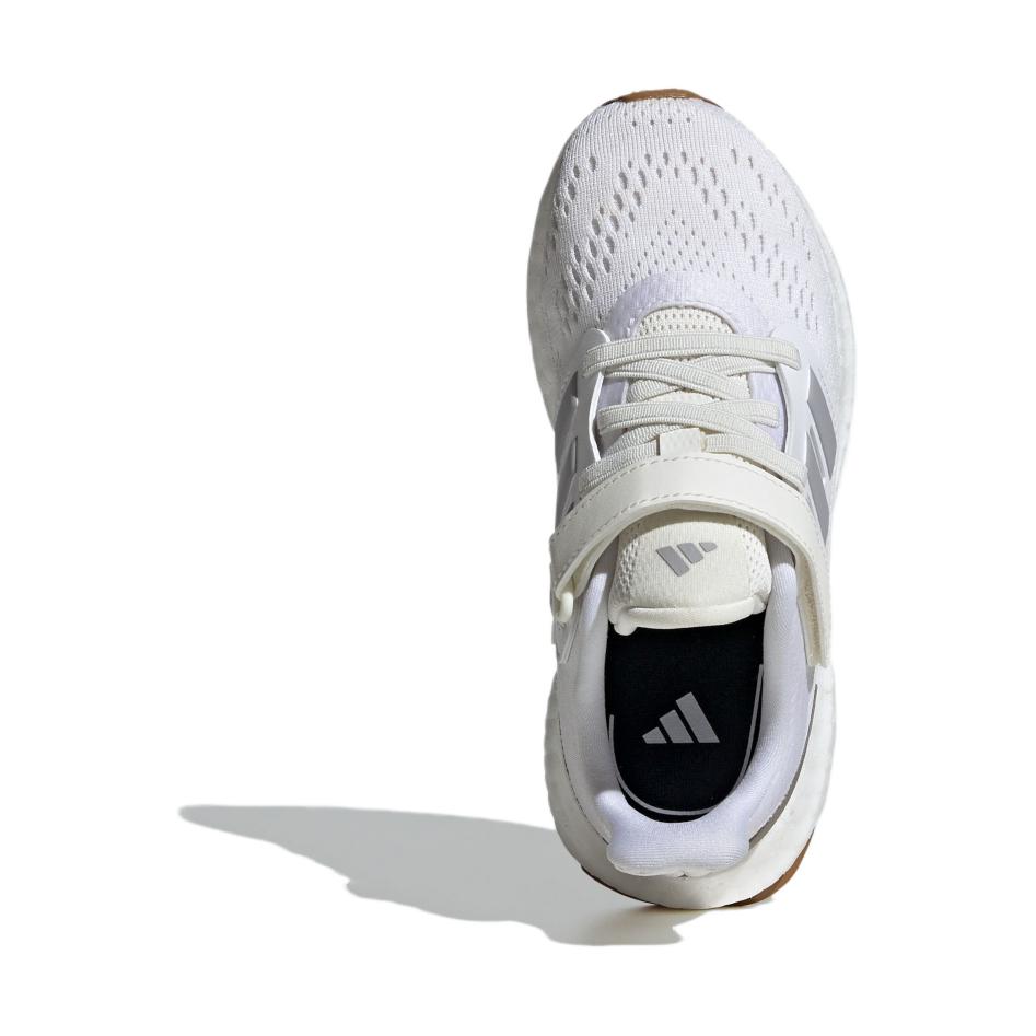 Adidas PureBoost C White Glory Grey Gum Kids Sneakers Footwear-White JI2049