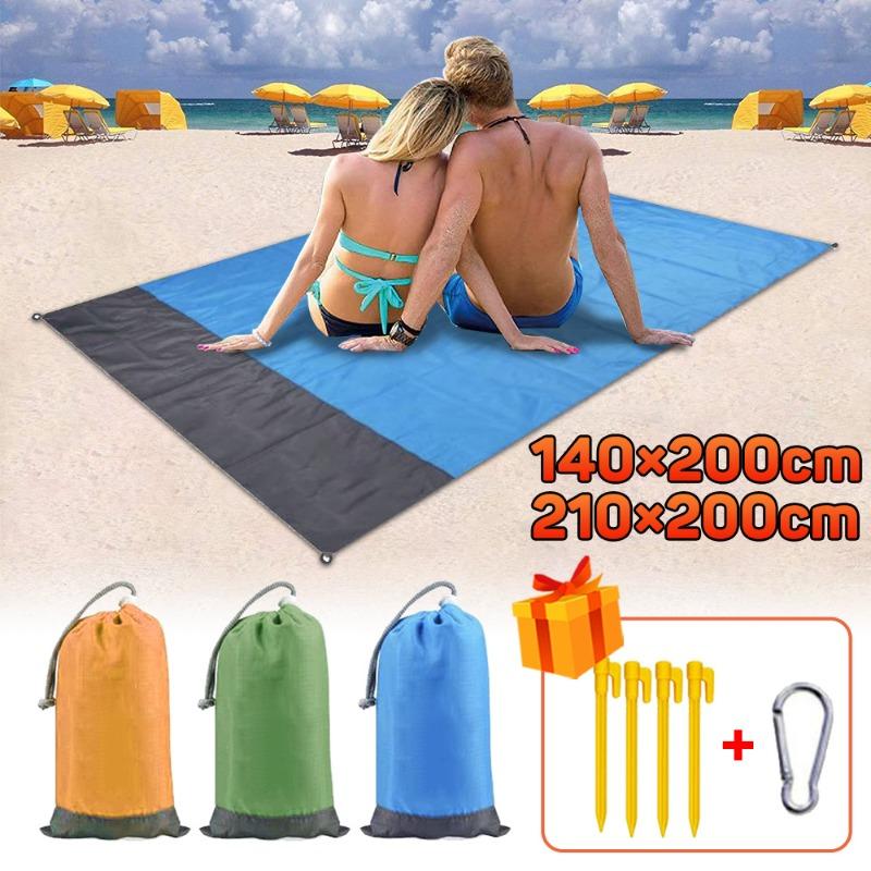 Ultra Light Picnic Proof Mat Portable Waterproof Sandproof Foldable Camping Beach Blanket for Outdoor Pocket Travel Essential