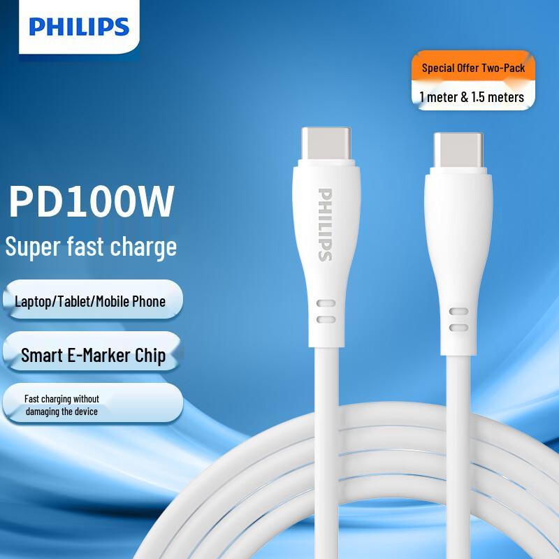 Philips Высокоскоростные GaN-зарядные устройства и кабели PD