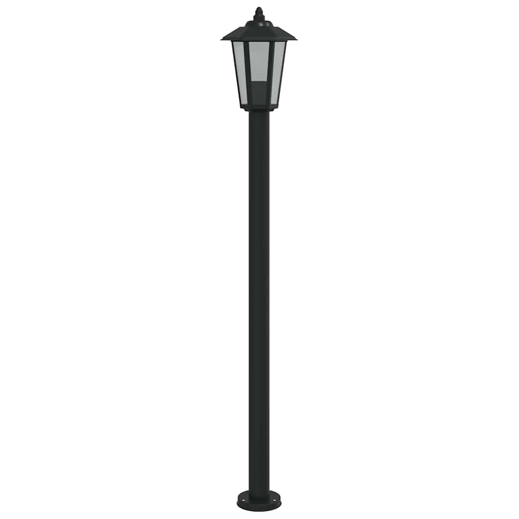 Path Lights 3 pcs Black 120 cm Stainless Steel