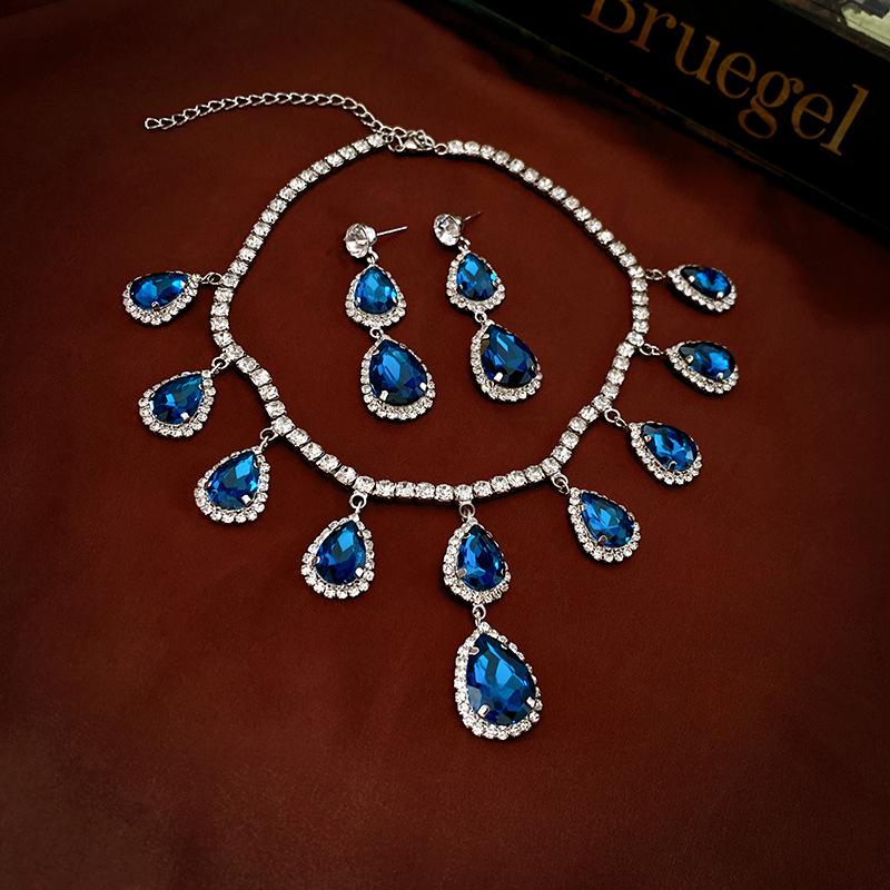 Роскошный комплект из европейских и американских бриллиантовых подвесок и серег - элегантные универсальные ювелирные изделия