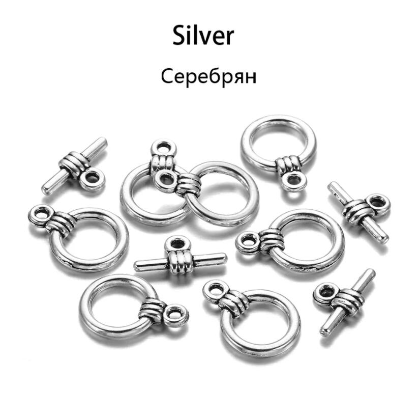 10/20 компл. разноцветных круговых застежек OT, крючки, соединители для изготовления ювелирных изделий своими руками, аксессуары, принадлежности для браслета