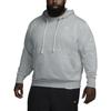 Nike Худи с вышитым логотипом Dri-Fit Standard Issue, пуловер с длинным рукавом, мужская одежда, светло-серый DQ5819-063