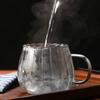 400ml High Borosilicate Glass Cups Creative Striped Mug Pumpkin Cup Breakfast Milk Glass Water Cup Teacup Home Office Drinkware
