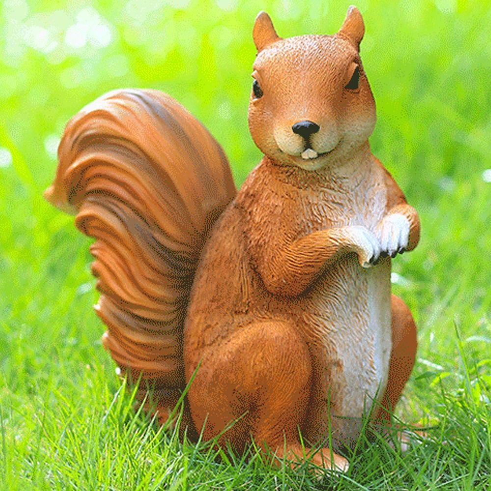 Милые миниатюрные украшения в виде белок, изделия из смолы, фигурка животного, статуэтки белок, гостиная, спальня