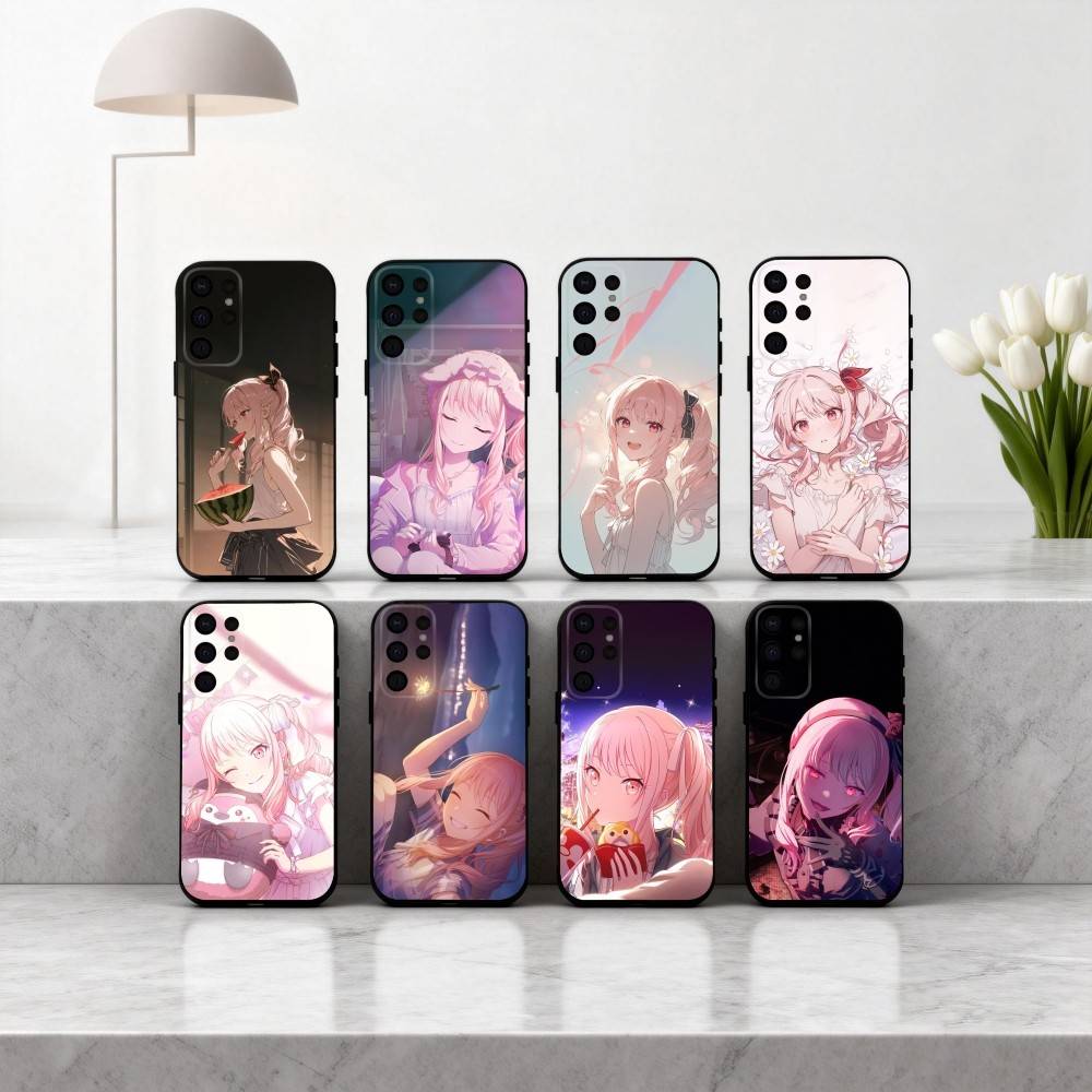 P-Project S-SEKAI M-Mizuki A-Akiyama Чехол для телефона для Samsung S25,S24,S21,S22,S23,S30,Ultra,S20,Plus,Другие Мягкий Черный Чехол