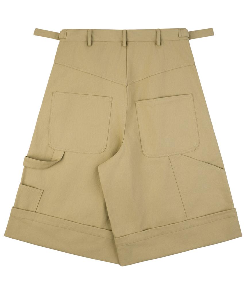 LERENNE Carpenter Bermuda Pants - Beige