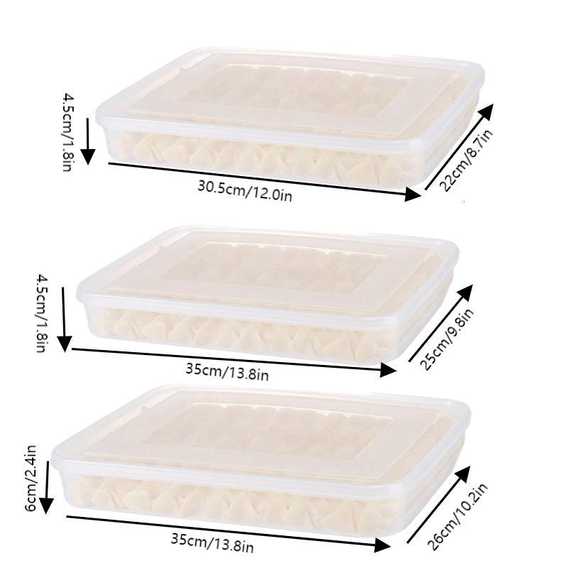 Кухонный контейнер для хранения Органайзер для холодильника Прозрачные контейнеры для еды Лоток для пельменей, фруктов, овощей, мяса, торта