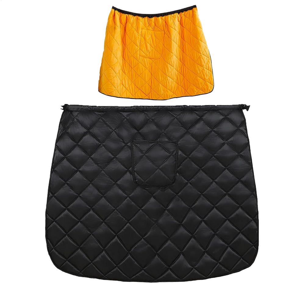 Мотоциклетный фартук для ног Водонепроницаемый чехол для ног скутера Утолщенное бархатное одеяло Плюшевая подкладка Мотоциклетный теплый чехол для ног