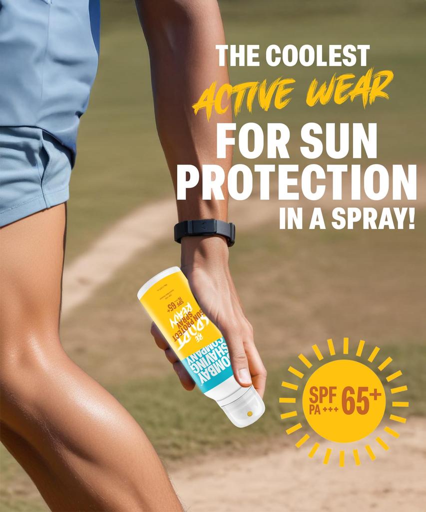 Bombay Shaving Company Готов к спорту SPF 65+ PA +++| Солнцезащитный спрей и мист | Легкий и невесомый | Высокоэффективная защита от солнца | Быстро впитыва