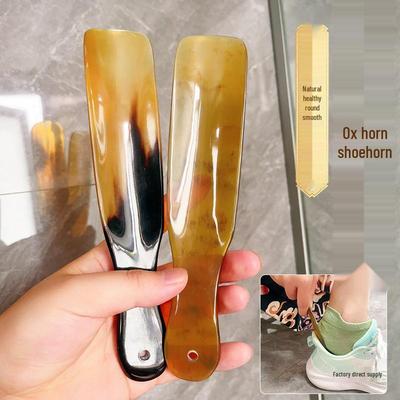 Короткая ложка для обуви из рога быка для беременных женщин и пожилых людей, для домашнего использования