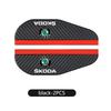 2PCS Car Rearview Mirror Rain Eyebrow Sticker Auto Accessories For Skoda S Kodiaq Octavia 2 3 Yeti Karoq Rapid Fabia VII VRS yan377