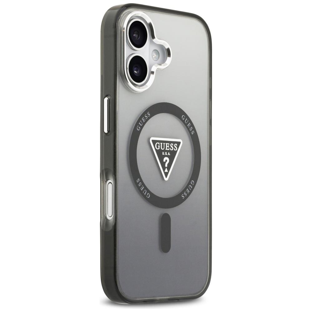 Guess IML Gradient Triangle Logo MagSafe Case for iPhone 17 Black