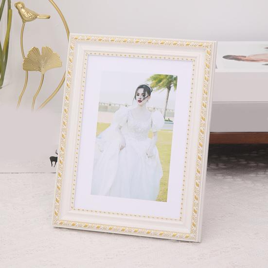 Винтажная фоторамка в европейском стиле, фоторамка с задним крючком, небьющаяся настольная фоторамка для домашнего офиса, декор