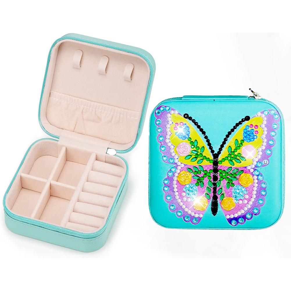 Special Shaped Diamond Painting Jewelry Box Crystal Rhinestone Diamond Art Jewelry Case for Rings Necklace Bracelet Organizer