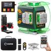 CIGMAN 4D Laser Level, 16 Lines, App & Remote Control, CM-S02 (Green)