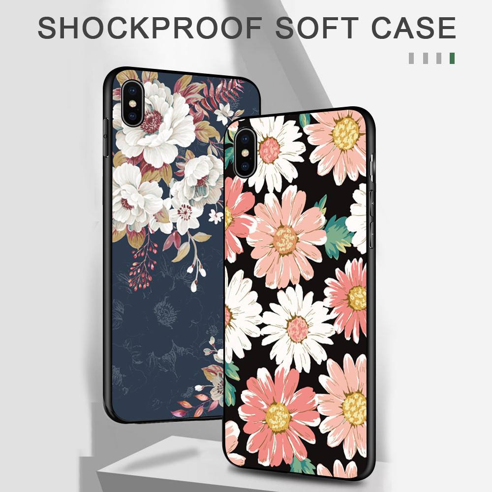 Роскошный чехол для телефона с цветочным узором для iPhone 11 13 Samsung Galaxy A51 A12 Xiaomi POCO Redmi 10 10C, мягкая задняя крышка из ТПУ