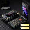 Button Three-proof Electric Bar, Double Screen Flip Cover, Large Font, Elderly Mobile Phone Function Machine, Student Spare