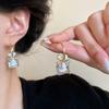 Серьги-гвоздики из серебра S925 с бриллиантовой вспышкой и опаловым цветком для женщин, высококачественные, легкая роскошь, уши