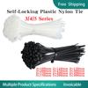 1000PCS/Pack Self-Locking Plastic Nylon Tie Detachable Straps Fastening Loop Wire Ties Zip Ties Ring Loop Wire Wrap 3x200mm