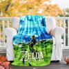 1pc Game Zelda Theme Blanket - Digital Print, Polyester, Cozy for All Seasons, Perfect for Outdoor, and Travel