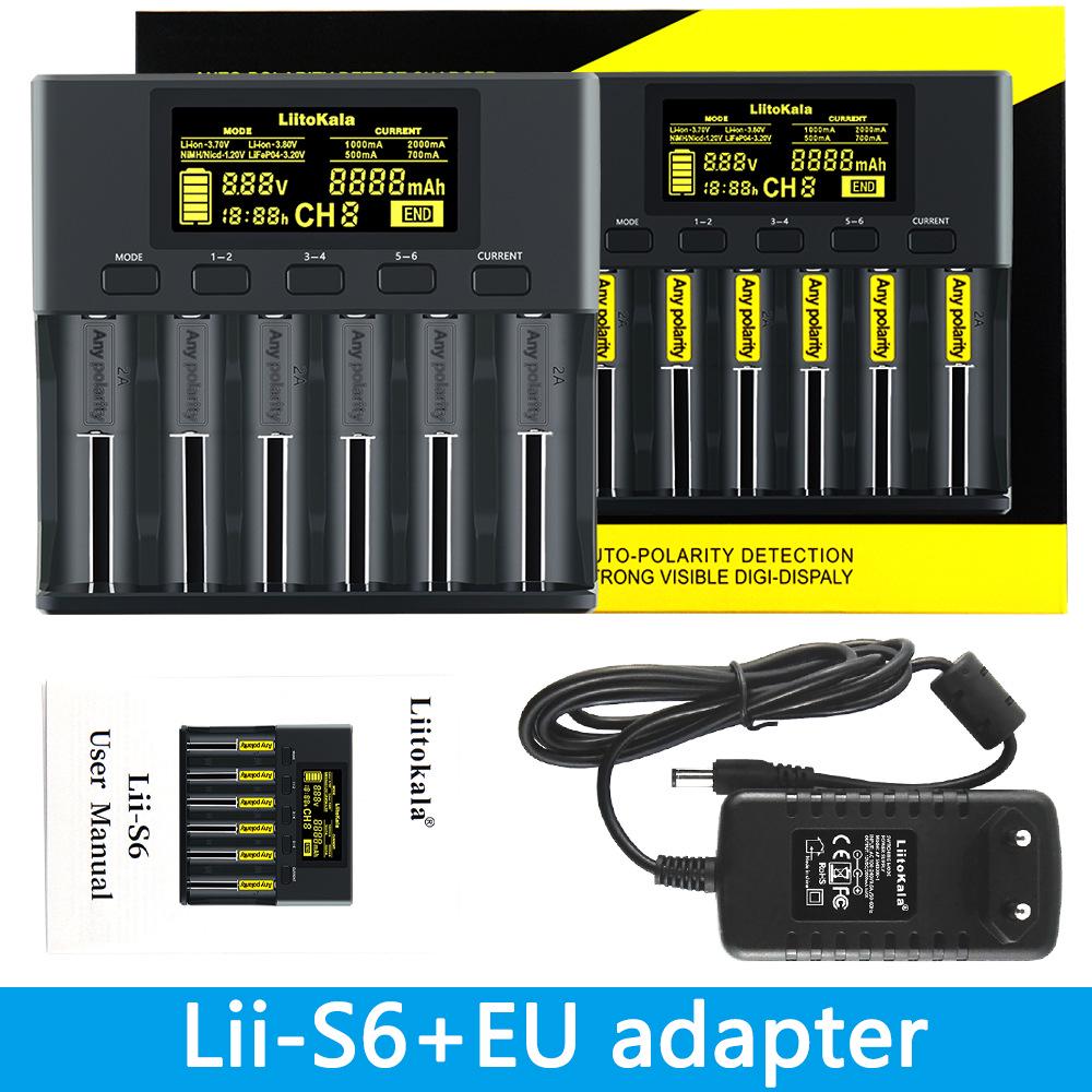 Зарядное устройство LiitoKala серии Lii для литиевых аккумуляторов 18650, 21700, 26650 (Модели: S8, S6, S4, S2, S1)