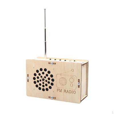 DIY FM-радио Модель Научный Проект Деревянная Развивающая Игрушка Строительный Набор 3D Головоломка для Мальчиков Девочек