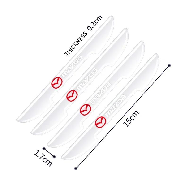 4PCS Car Door Transparent Bumper Guard Anti-Collision Protector For Mazda 3 CX3 CX4 CX5 CX7 CX8 CX9 Atenza Axela Car Styling