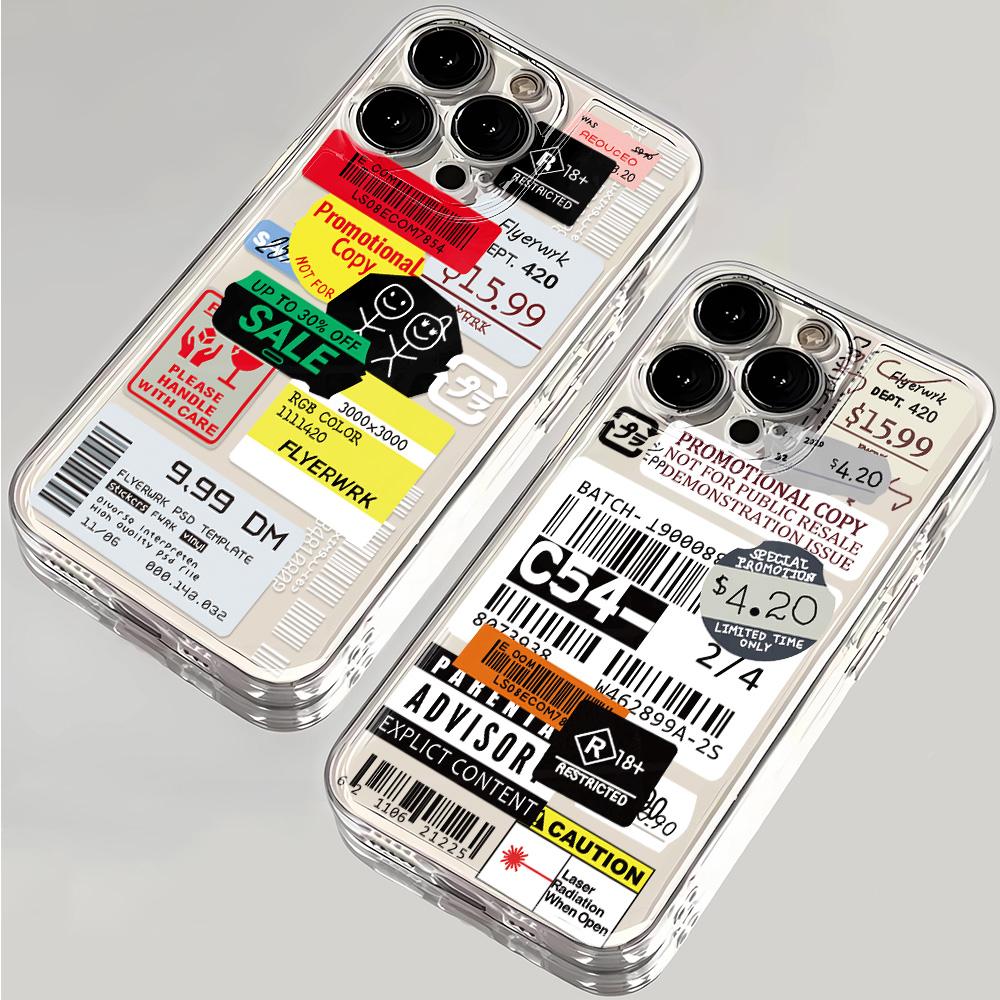 Чехол для телефона от стритвир бренда Для iPhone 16 13 15 11 12 14 Plus 17 Pro Max 17 Air 16E XS XR 7 8 SE Мягкая прозрачная крышка Fundas