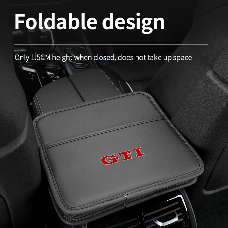 Portable Car Foldable Trash Can Hanging Stuff Storage Case For Volkswagen VW GTI Tiguan Passat B5 B6 B7 CC Jetta MK5 MK6 Polo