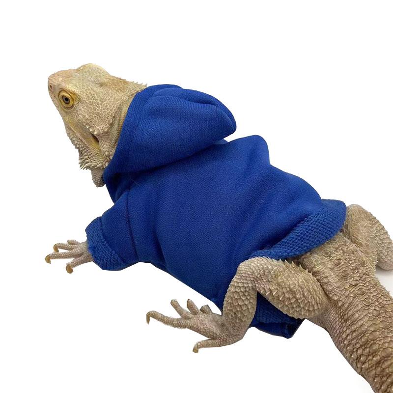 Lizards Clothes Reptile Apparel Warm Sweater Coat Bearded Dragon Cotton Hoodies Leopard Gecko Costume Skin Protect Party Photo