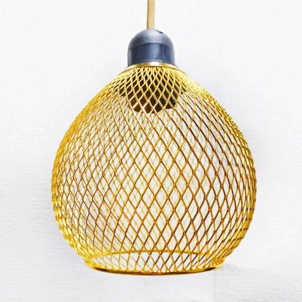 Mesh Ball Pendant Lamp Shade Iron Chandelier Lampshade Shell Lamp Covers Restaurant